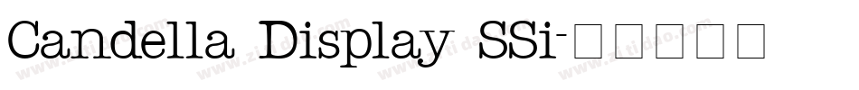 Candella Display SSi字体转换